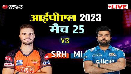 SRH vs MI Live Score IPL 2023 Sunrisers Hyderabad vs Mumbai Indians 25th Match Live Updates