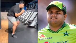 watch azam khan working hard in gym after being trolled over fitness issue