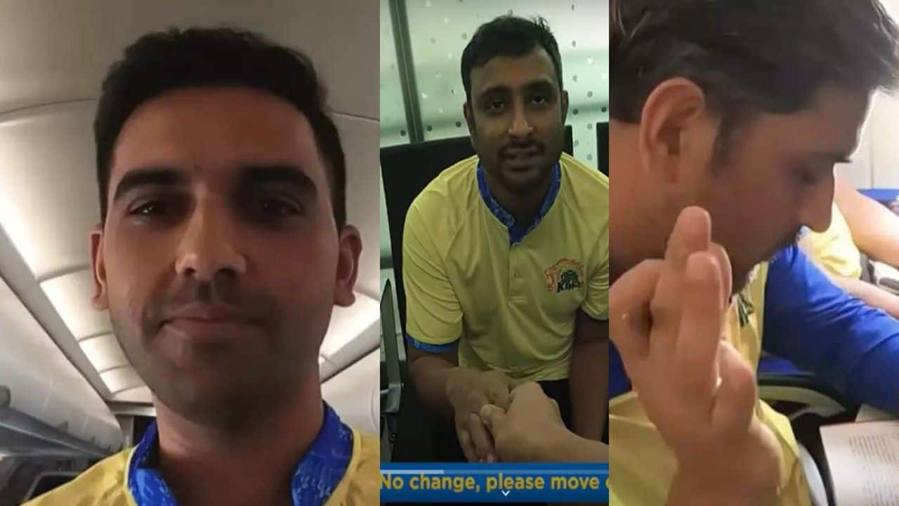 ms dhoni ignores deepak chahar