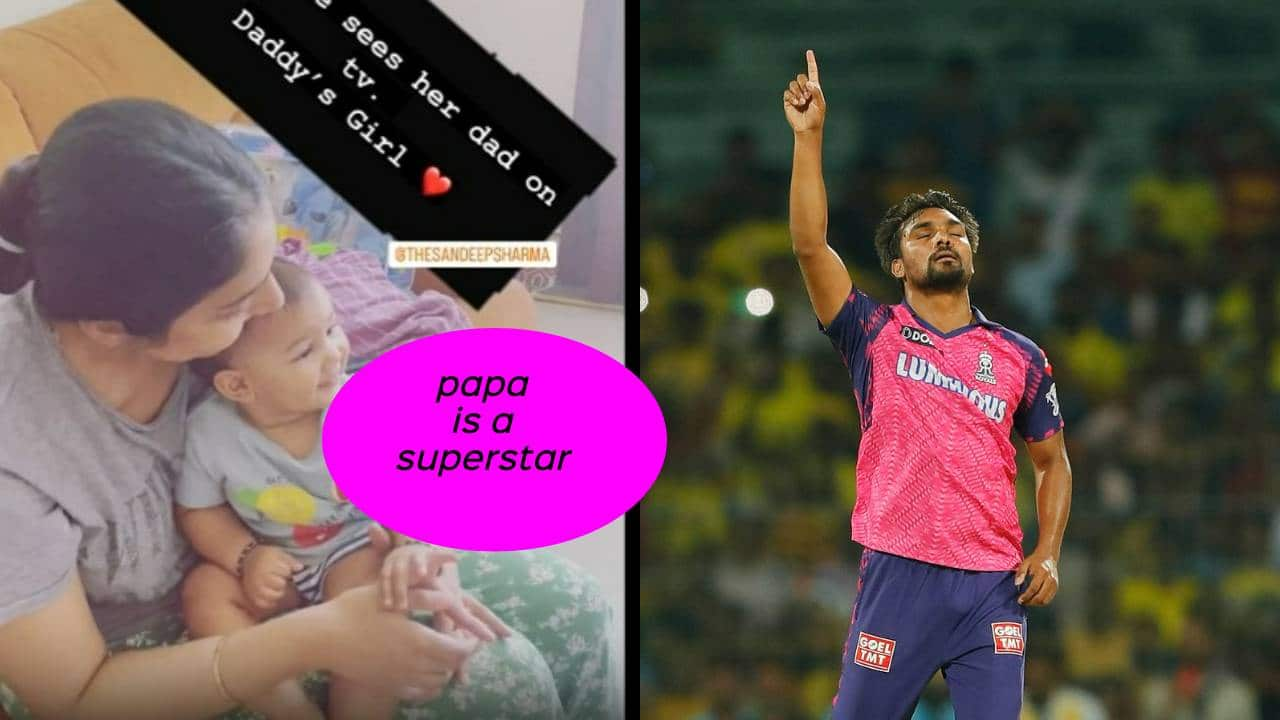 Sandeep Sharma, Sandeep Sharma Daughter, Sandeep Sharma daughter Video, IPL 2023, CSK vs RR,