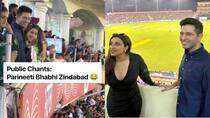 Raghav Chadha & Parineeti Chopra React After Fans Chant Parineeti Bhabhi Zindabad During IPL 2023 Match – WATCH