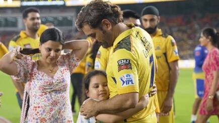 MS Dhoni Celebrates CSK’s IPL 2023 With Win Ziva & Sakshi, Video Goes Viral