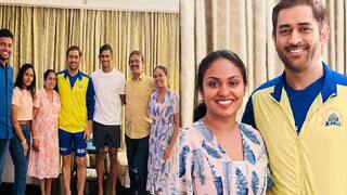 MS Dhoni meets matheesha pathirana family Sister vishuka pathirana shares photos