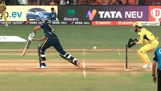 CSK vs GT, IPL Final: MS Dhoni’s Brilliance Behind Stumps Sends Shubman Gill Back Early