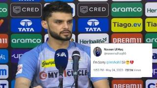 Naveen Ul haq reply on I am sorry Viral Post confirms a fake account