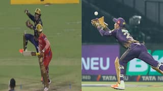 Rahmanullah Gurbaz amazing catch of Prabhsimran Singh in KKR VS PBKS Match