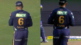 Wriddhiman Saha was seen wearing trousers in reverse when he came in the 2nd innings