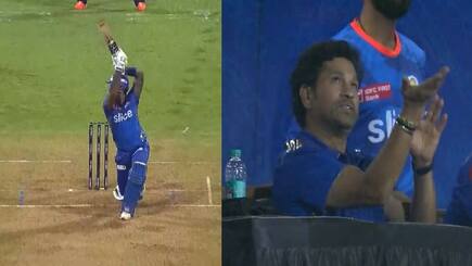 Sachin tendulkar reaction Viral on Surya Kumar Yadav shot in MI VS GT Match