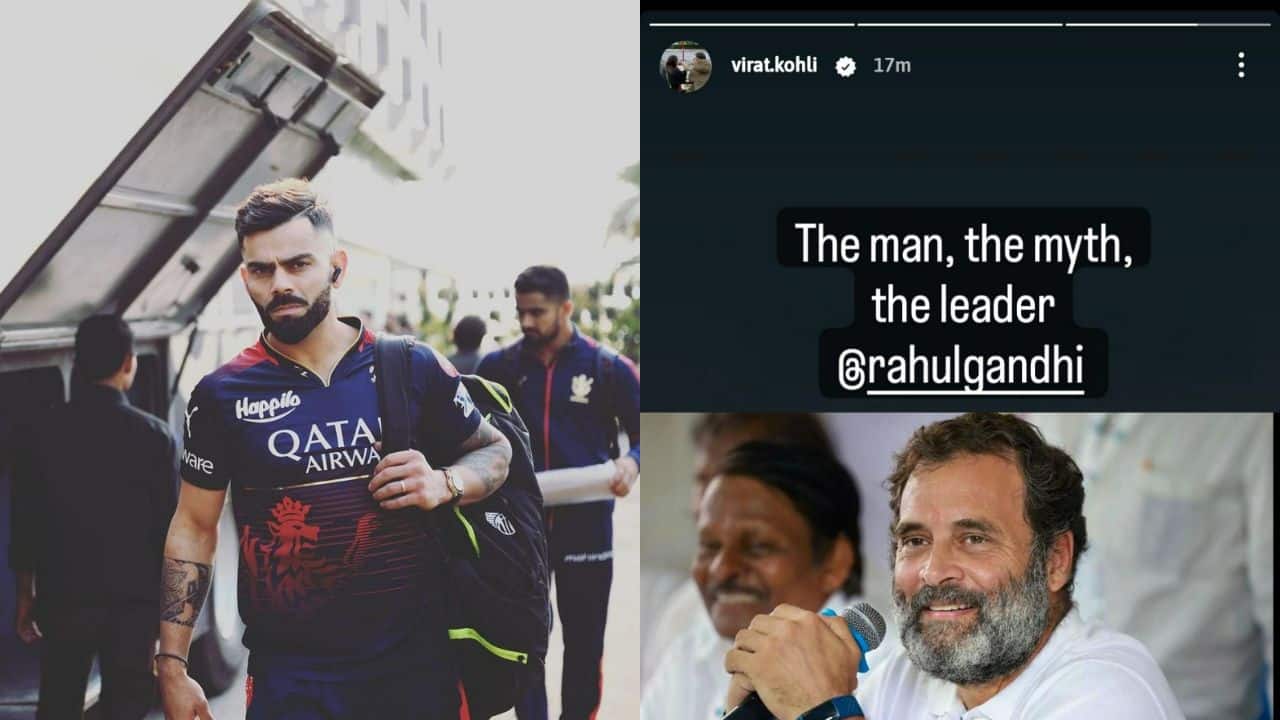 virat kohli, rahul gandhi, karnataka election, virat kohlo on rahul gandhi, virat kohli instagram, virat kohli news, virat kohli updates, rr vs rcb, royal challengers bangalore, ipl 2023
