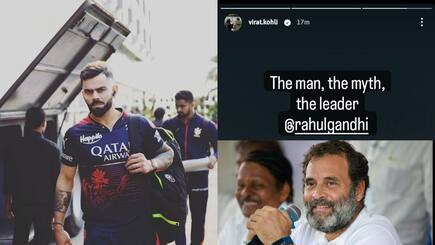 Virat Kohli’s Instagram Story On Rahul Gandhi For Winning Karnataka Election Is Fake
