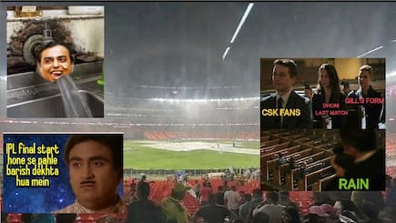 water dripped from the roof of the stadium in IPL final, fans said – is this your world class stadium and dry state