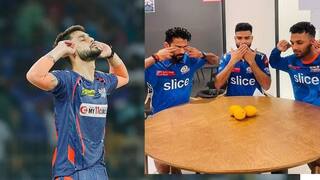 mumbai indians team players shared pictures with mangos and took a dig at naveen ul haq