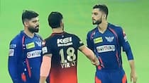 Naveen Ul Haq reacts afer rcb out from ipl 2023 Playoffs