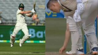 Marnus Labuschagne dropping his gum on the pitch and then putting it back in his mouth