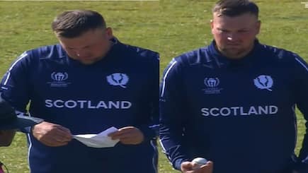Scotland player Mark Watt reading paper before bowling Video goes Viral