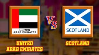 UAE VS SCO Live Cricket Score ICC Cricket World Cup Qualifiers 2023 12th Match Group B Live Updates Commentary