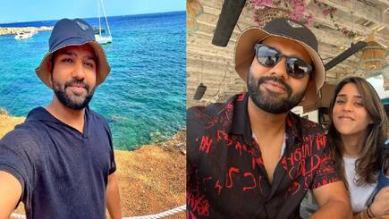 Rohit sharma Jump in deep sea to find wife ritika Sajdeh Phone