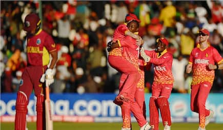 live score zim vs wi icc world cup 2023 qualifier match 13 today craig ervine shai hope