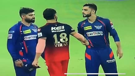 Naveen-ul-Haq smashed 25 from just 8 balls against the Northamptonshire Virat Kohli