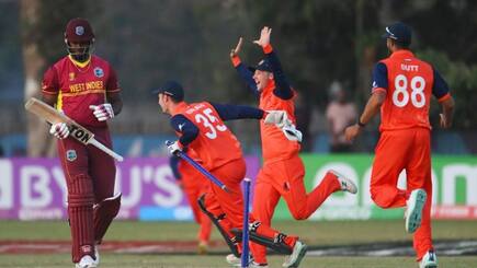 west indies vs netherlands super over thrill logan van beek jason holder