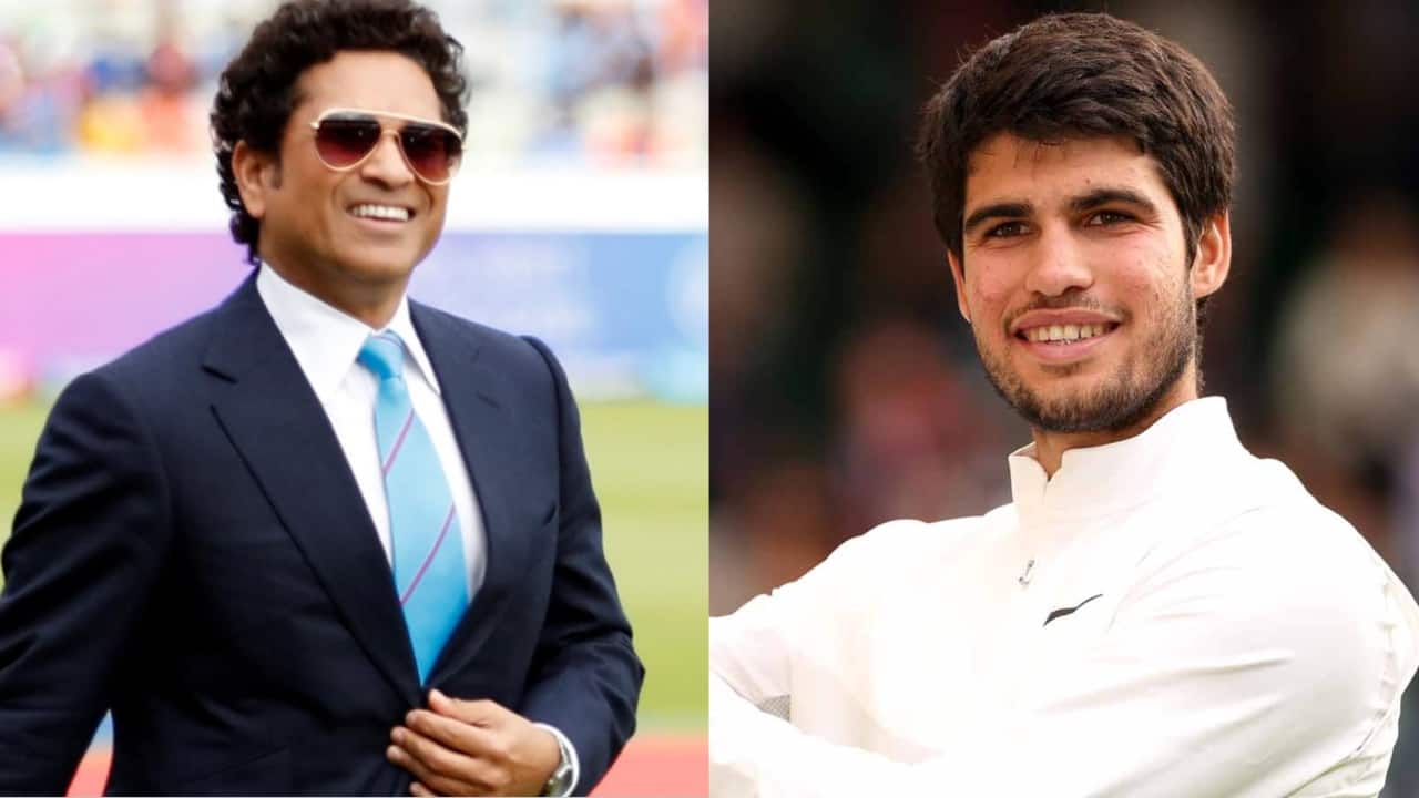 'I’ll Be Following Carlos Alcaraz Just Like Roger Federer': Sachin Tendulkar Hails Spanish Player After Wimbledon Triumph