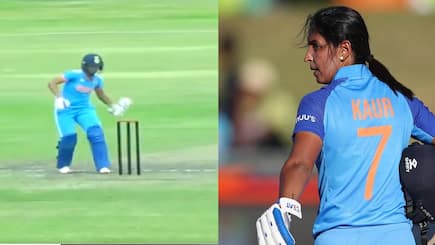Harmanpreet Kaur fined 75 Percent match fee and 4 demerit points for her behaviour in Ind vs Ban Match