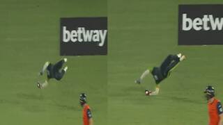 Quinton de Kock Stunning catch in major cricket league watch Video