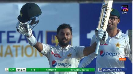 Saud Shakeel becomes the 1st Pakistani batter to score double ton in Sri Lanka