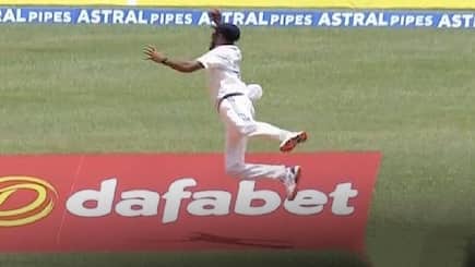 IND vs WI: An Spectacular Catch by Mohammed Siraj in 1st test against WI