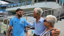 Team India meets West Indian legend Sobers in Barbados ahead of Test series