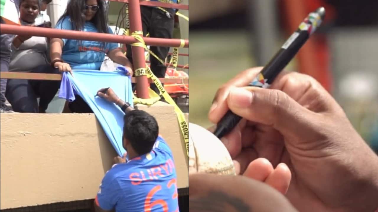 Suryakumar Yadav Gives Autograph To Fans After Match Winning Knock Against West Indies | Watch Video