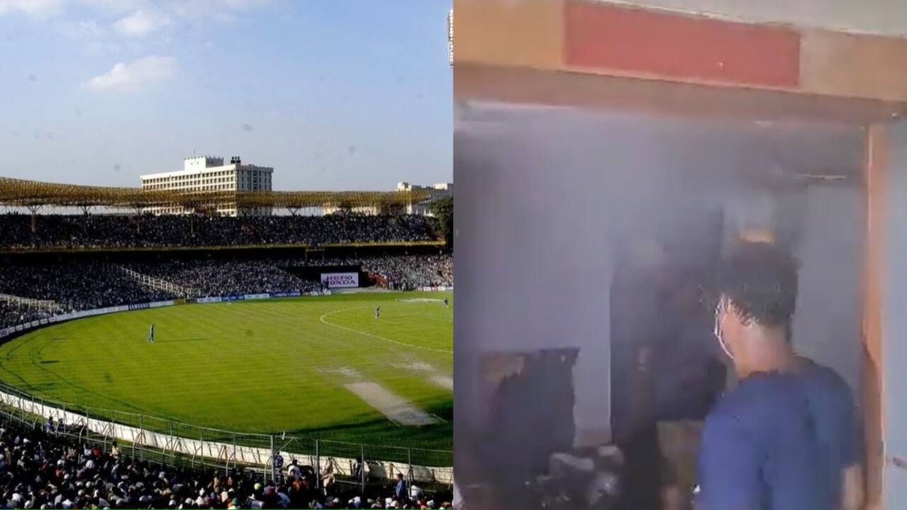 Eden Gardens Dressing Room Catches Fire During ODI World Cup 2023 Renovation | Watch Video