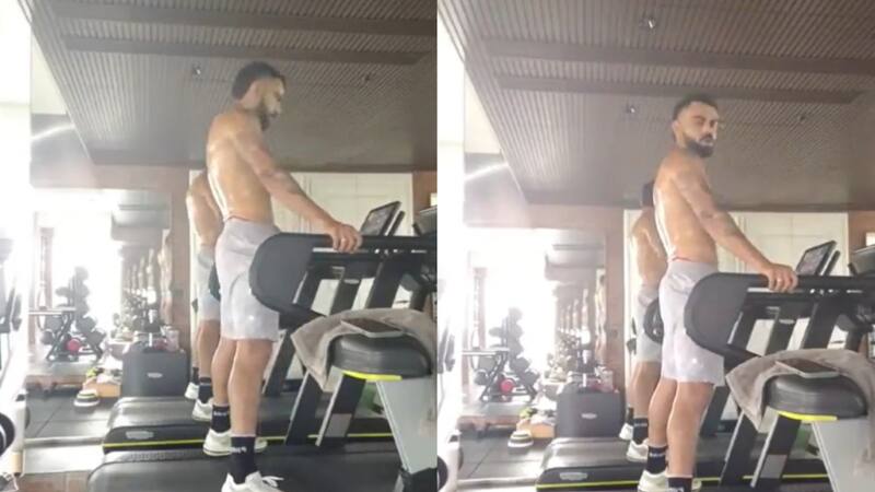 'Bhagna To Padega': Virat Kohli Sweat Out On Treadmill; VIDEO 'Bhagna To Padega': Virat Kohli Sweat Out On Treadmill; VIDEO