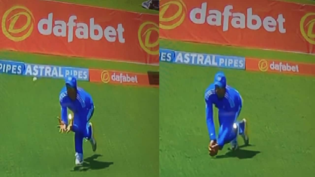 Tilak Varma catch