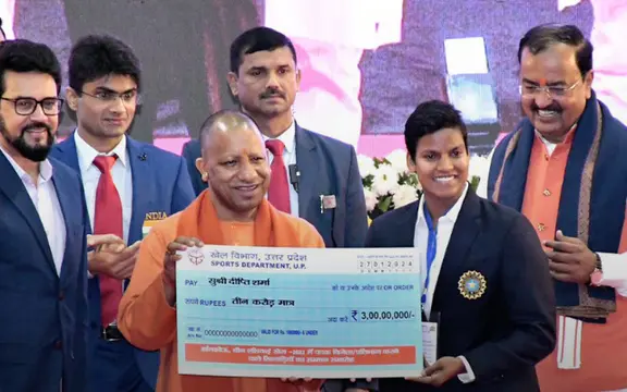 Deepti Sharma honoured as Deputy Superintendent of Police by Uttar Pradesh government
