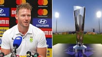 David Miller marks his preferred spot in the South African eleven