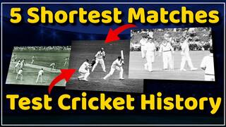 No.3 Will Shock You, 5 Shortest Matches in Test Cricket History | Ind vs Sa | Cricket |