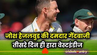 australia beat west indies by 10 wickets josh hazlewood bowled career best