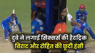 6 6 6 shivam dube hits mohammad nabi out of the park 3 consecutive sixes at indore watch