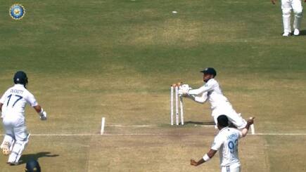 Dhruv Jurel Brilliant effort for ben Duckett run out in Rajkot Test