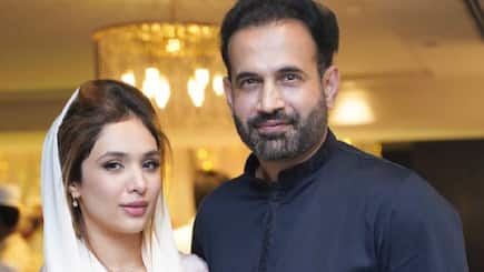Irfan pathan share wife safa baig photo without burka on marriage anniversary