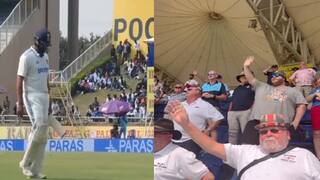 Bye Bye Rohit England cricket fan trolls Rohit Sharma in ranchi test watch video