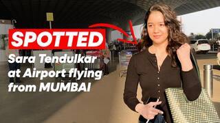 मुंबई एयरपोर्ट पर स्टाइलिश लुक में स्पॉट हुईं सारा तेंदुलकर, देखें VIDEO