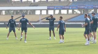 England Cricket Team Gears Up with Early Practice at Saurashtra Cricket Stadium