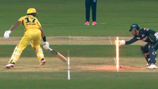 IPL 2024 Brilliant stuff by Wriddhiman Saha behind the stumps in CSK VS GT Match
