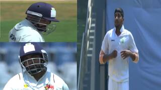 Prithvi Shaw Shocked after bowled by Yash thakur in ranji trophy final ahead of Ipl 2024 Watch Video