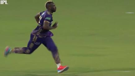 Watch Andre Russell bags two crucial wickets Will Jacks and Rajat Patidar in an over