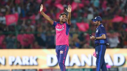 Sandeep Sharma five wickets Haul against Mumbai Indians in RR VS MI IPL 2024 Match