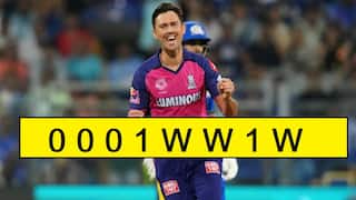 Trent Boult take three wickets in first eight balls in MI VS RR IPL 2024 Match