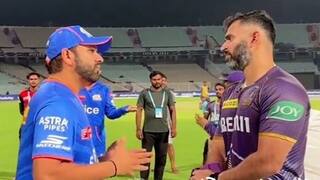 IPL 2024 KKR deleted chatting video of Rohit Sharma and Abhishek Nayar
